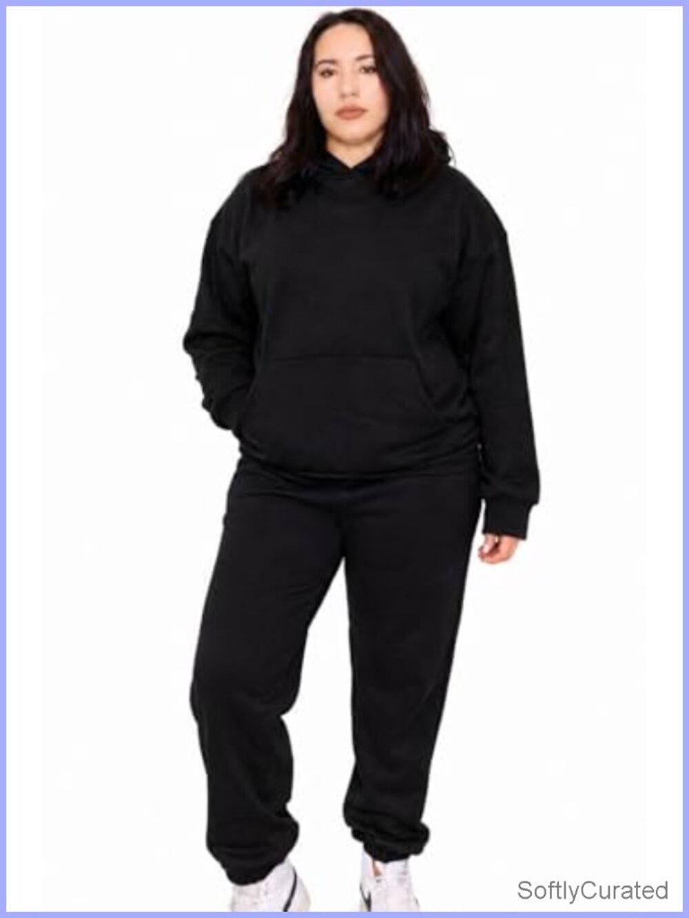 Oversized Tracksuit Set Drop Shoulder Hoodie Joggers Lounge Airport Travel